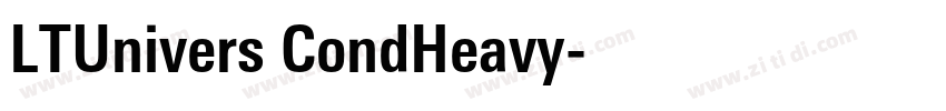 LTUnivers CondHeavy字体转换